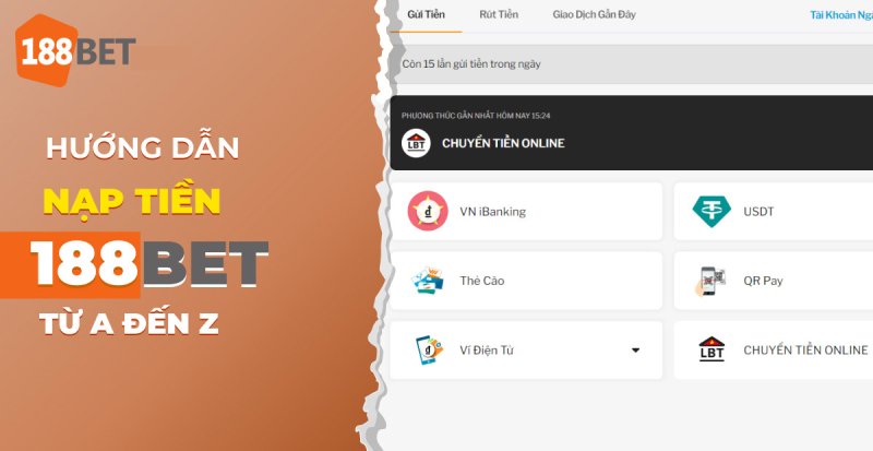 Những điều kiện bet thủ nên biết cho thao tác nạp tiền 188BET